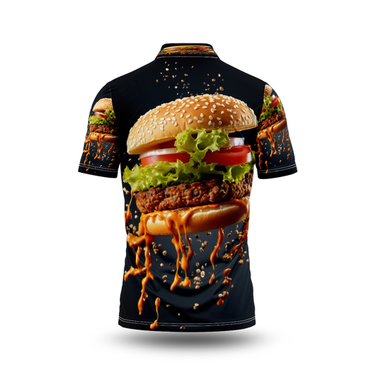 Delicious burger with fresh ingredients.