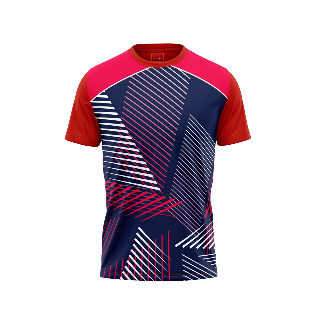 Red Round Neck Half Sleeve Tshirt NextprintrB157