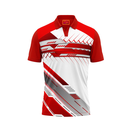 Red Polo Neck Half Sleeve T Shirt NextprintrB16