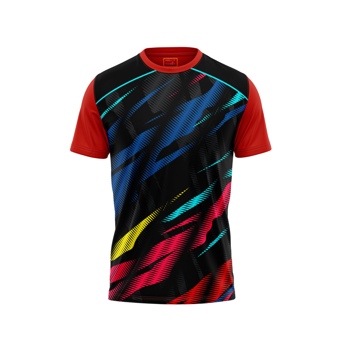 Red Round Neck Half Sleeve Tshirt NextprintrB175