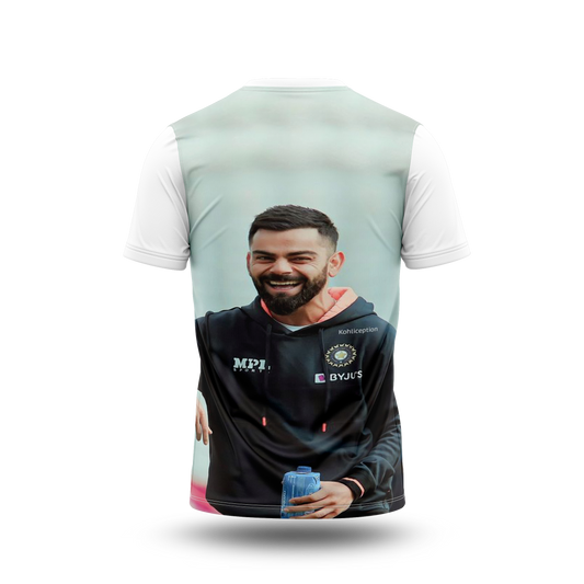 Virat Kohli Photo Printed T-Shirt.