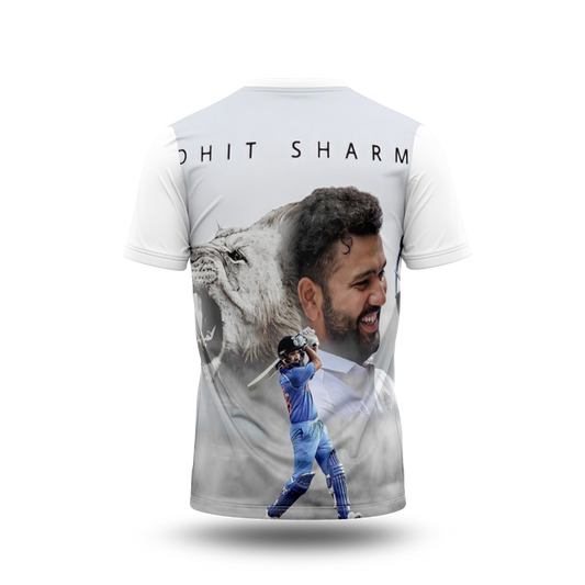 Rohit Sharma Photo Printed T-Shirt.