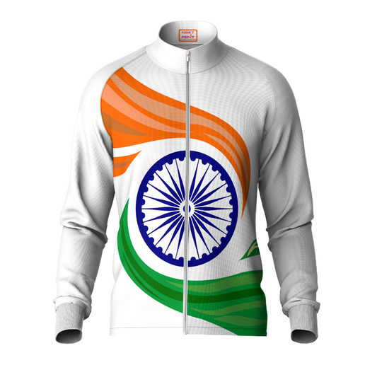 Next Print Printed White Jacket.