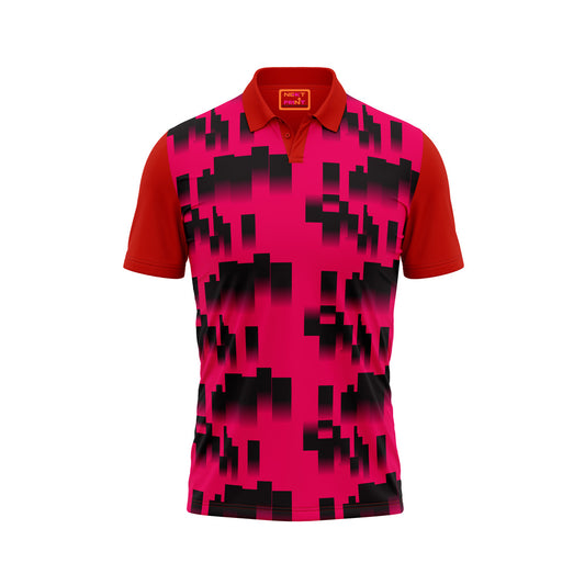 Red Polo Neck Half Sleeve T Shirt Nextprintr218