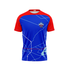 Next Print Ipl Delhi Capitals Printed Round Neck Jersey