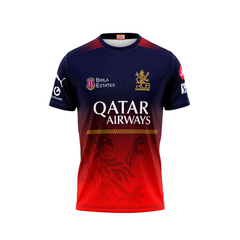 Next Print Customised Ipl Royal Challengers Bengaluru Printed Round Neck 2025 Jersey.