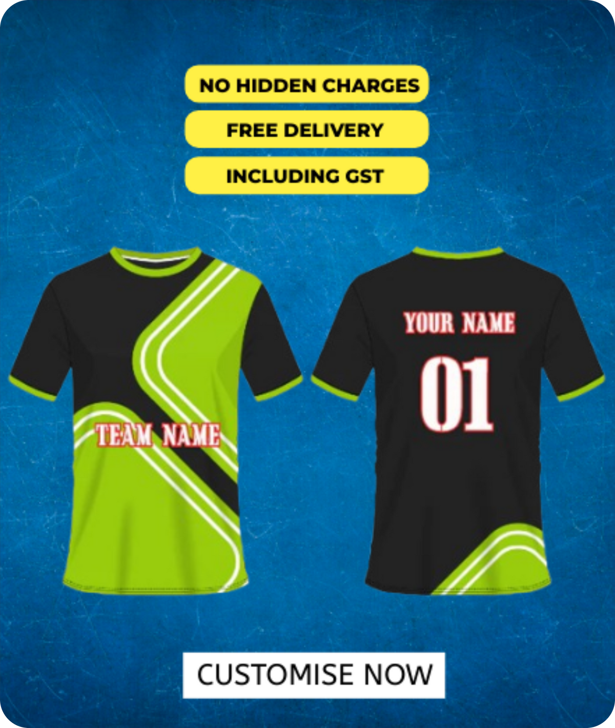 CUSTOM ROUND NECK JERSEY'S