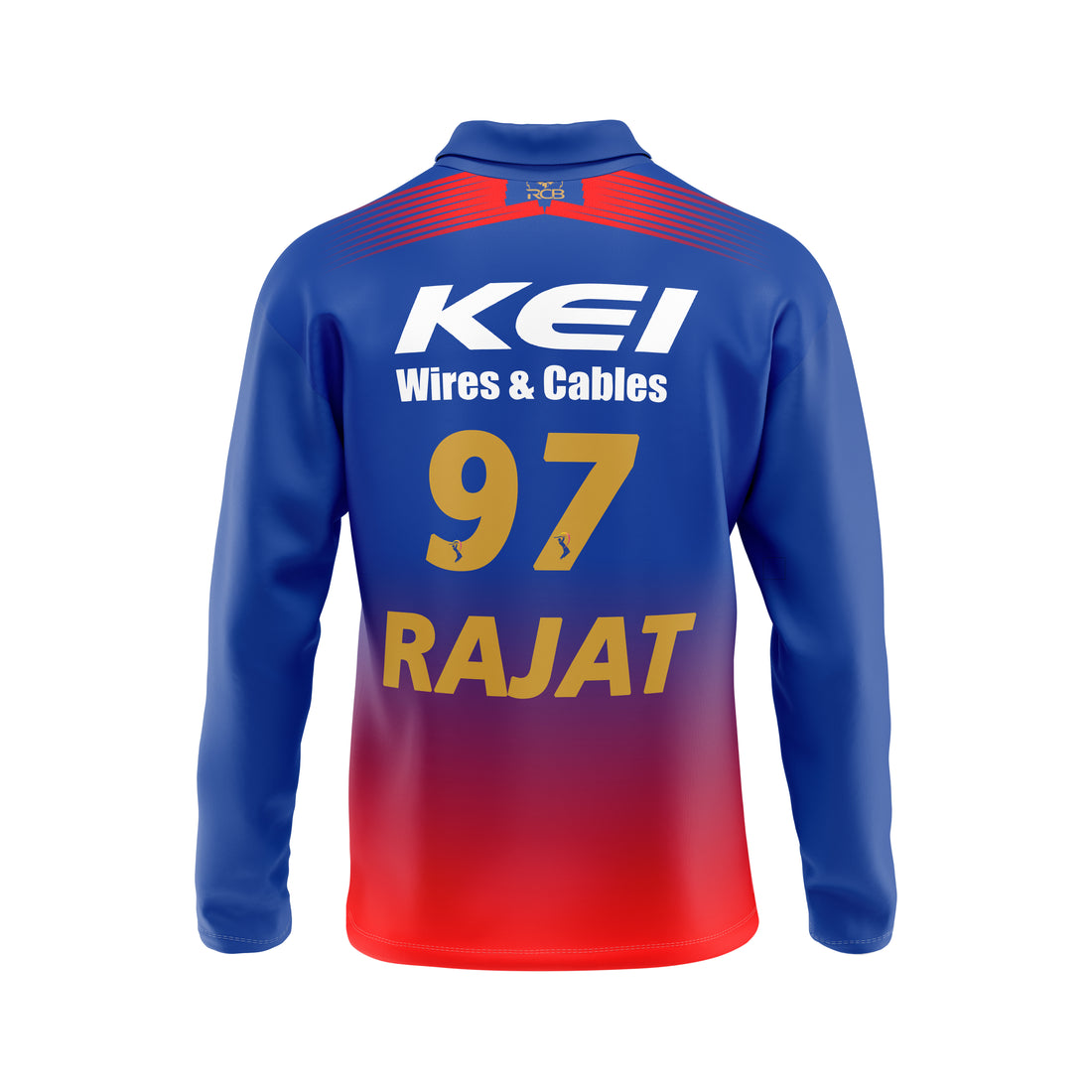 Rajat Patidar RCB Full Sleeve Polo T Shirt RCBFSPT8
