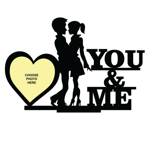 YOU AND ME SINGLE IMAGE LOVE STAND FRAME  62