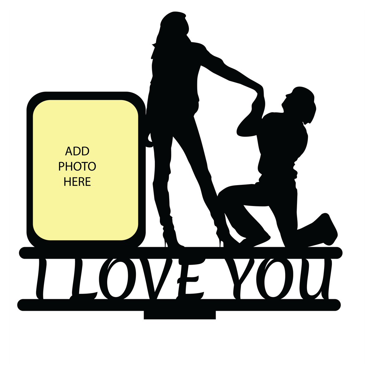 I LOVE YOU SINGLE IMAGE STAND FRAME 121