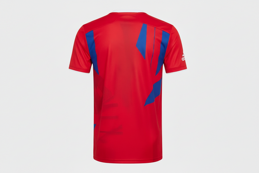 NextPrint Premium Red Football Jersey with Custom Name & Number – Bayern Inspired Design India