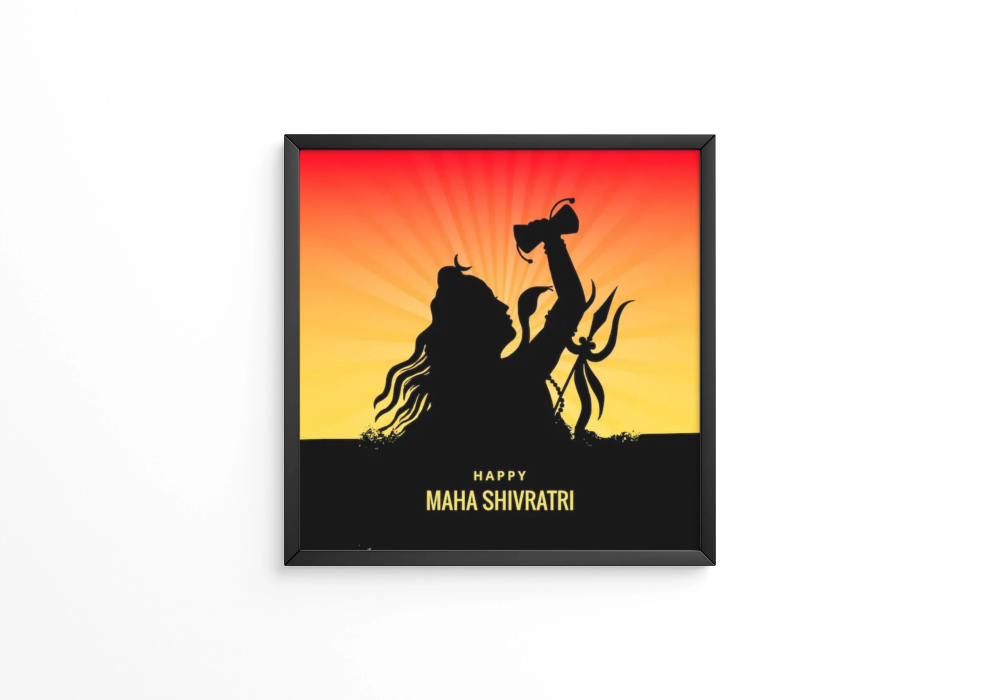 Mahashivratri puja lord shiva shankar mahadev blessing frame