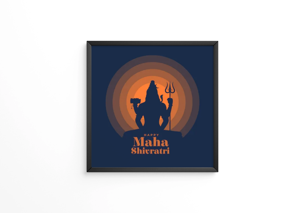 Hindu religious maha shivratri frame