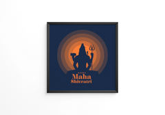 Hindu religious maha shivratri frame