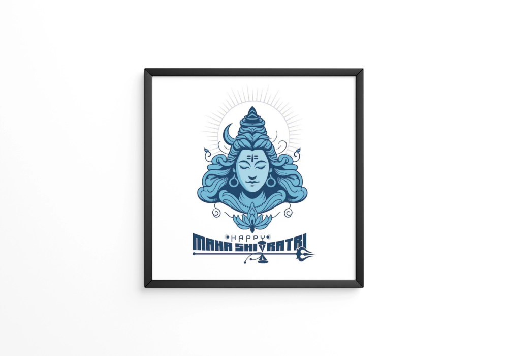 Hindu festival maha shivratri lord shiva  frame