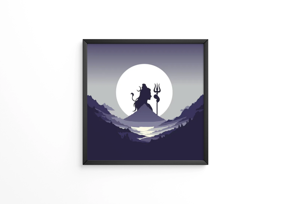 Maha shivratri lord shiva frame