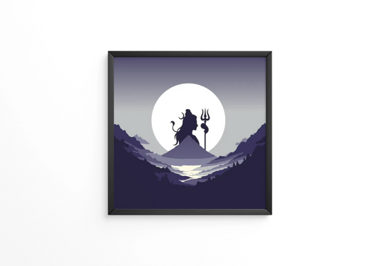 Maha shivratri lord shiva frame