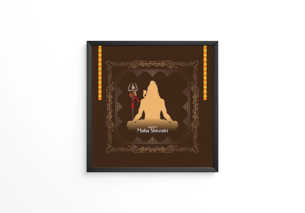 Happy Maha Shivratri cultural festival frame