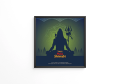 Happy Maha Shivratri artistic religious frame