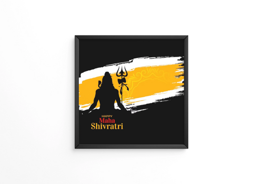 Happy Maha Shivratri frame