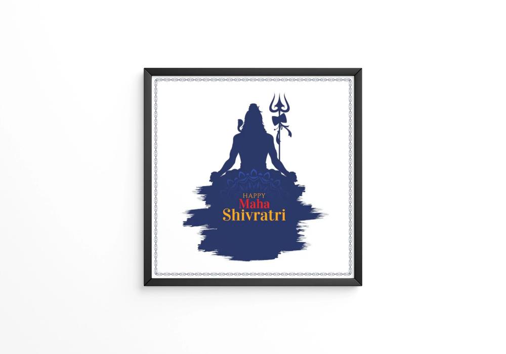 Indian Hindu festival Maha Shivratri  frame
