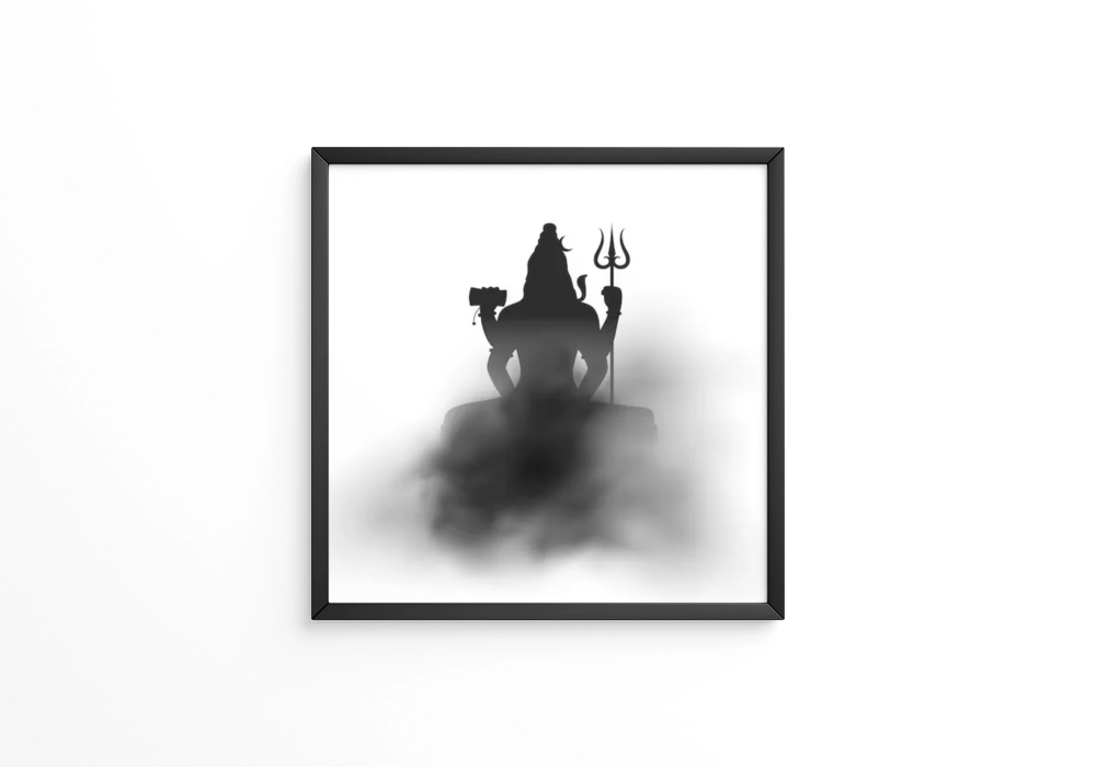 Adiyogi Mahadev digita concept art frame