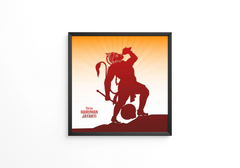 Happy hanuman jayanti celebrates the birth of lord sri hanuman frame