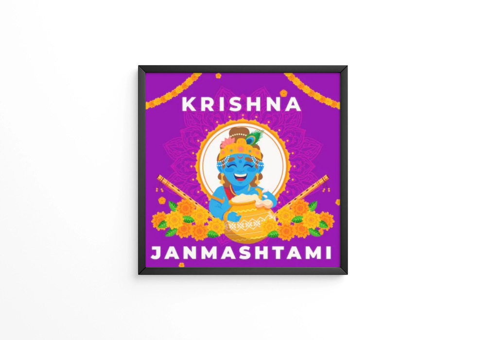 Flat janmashtami  frame