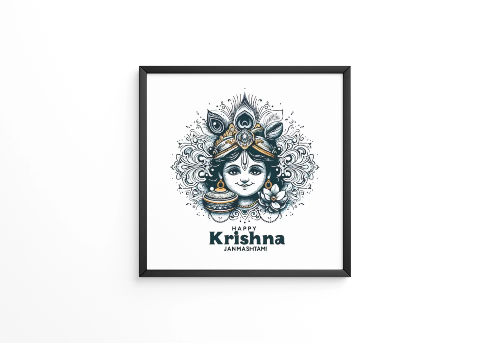 Dahi handi festival of happy krishna janmashtami  frames