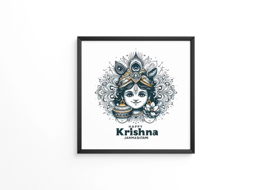 Dahi handi festival of happy krishna janmashtami  frames