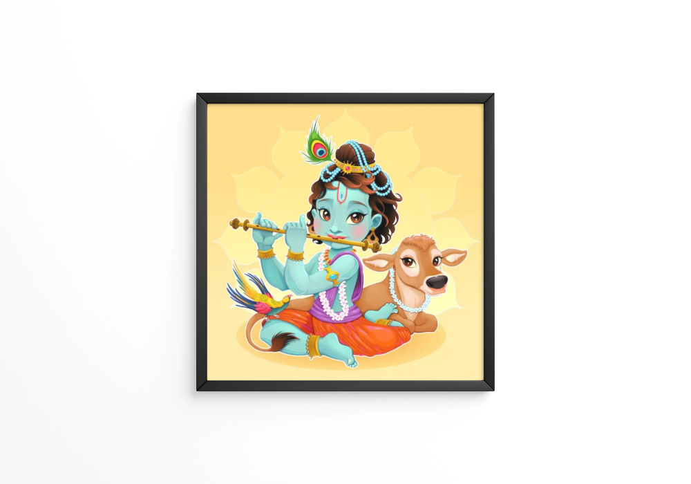 Cute with spiritual symbols frame