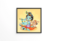 Cute with spiritual symbols frame