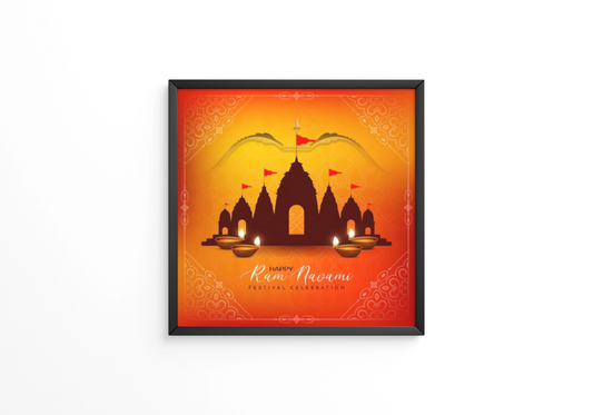 Religious Indian Happy Ram Navami  frames