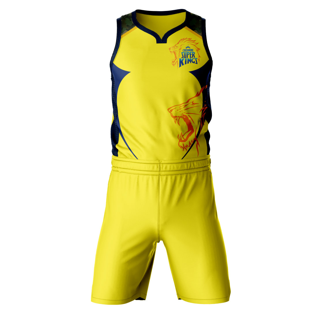 Next Print Ipl Chennai Design Basketball Jersey With Shorts