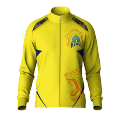 Next Print Ipl Chennai High Neck Polo Customized Jacket