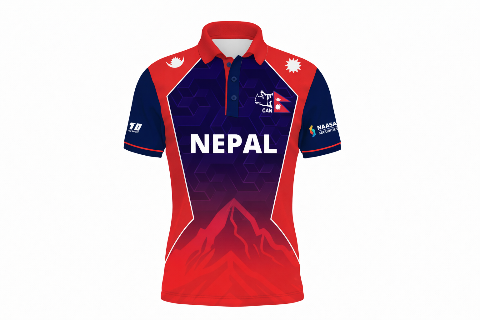 NEXT PRINT Customised Nepal Custom Cricket jerseys - Personalize Your World Cup Kit.