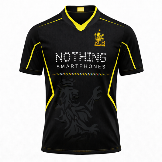 Retro Tech Custom Jersey – Black Red Sublimation Sports T-Shirt | Personalized Team Wear | NextPrint India
