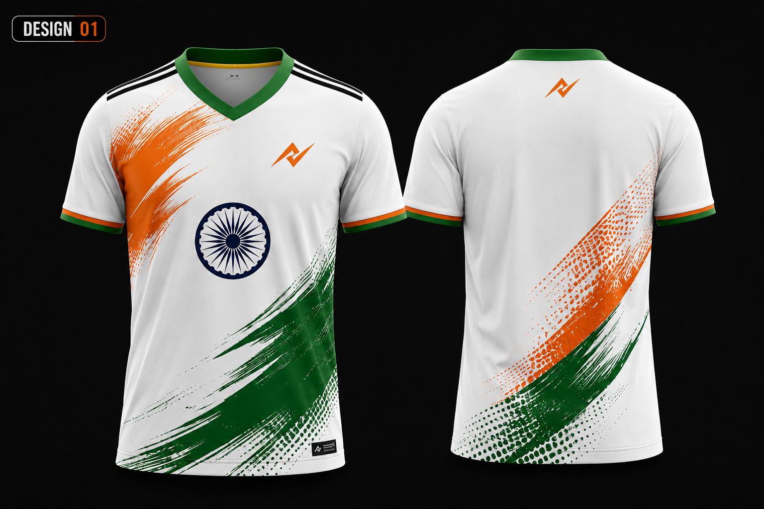 India Independence Day Brushstroke Tricolor Jersey 2026
