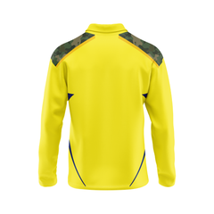 Next Print Customised Ipl Chennai Super Kings Polo Collar Full Sleeves Printed Jersey.