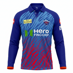 Next Print Delhi Capitals 2026 Custom Jersey – Personalized Cricket T-Shirt with Name & Number | Full Sleeve Sports Jersey India | NextPrint