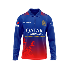 Mohammed Siraj RCB Full Sleeve Polo T Shirt RCBFSPT10