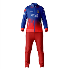 Anuj Rawat RCB Polo Neck Jacket With Track Pant RCBPNJP9