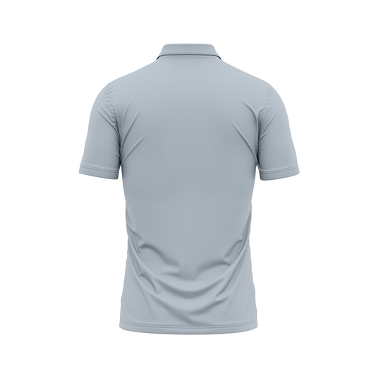 Polo Neck Printed Jersey Grey NP50000175