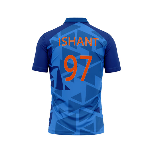 Next Print Ishant Sharma Printed Jersey Blue