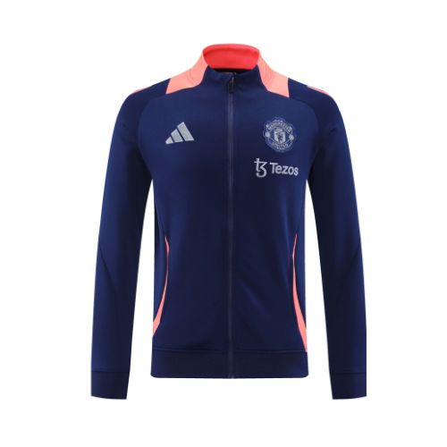 NextPrint Manchester United 2024/25 Blue & Orange Jacket – Premium Football Fan Outerwear