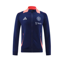 NextPrint Manchester United 2024/25 Blue & Orange Jacket – Premium Football Fan Outerwear