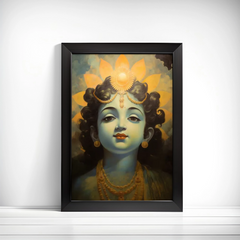 Painting representing krishna frame
