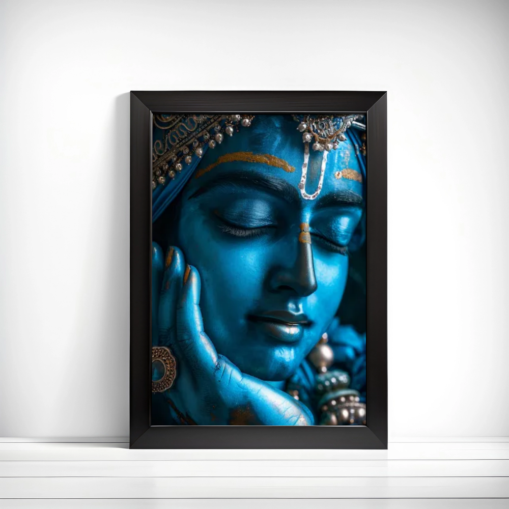 3d representation of hindu deity krishna frames
