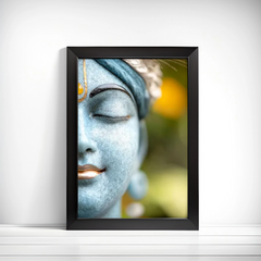 Hare Krishna Lord Krishna sitting in the lotus position in jewelry plays the flute in goats   environment Music deity animals Fireworks Flowers Flat style frame (Copy) (Copy)