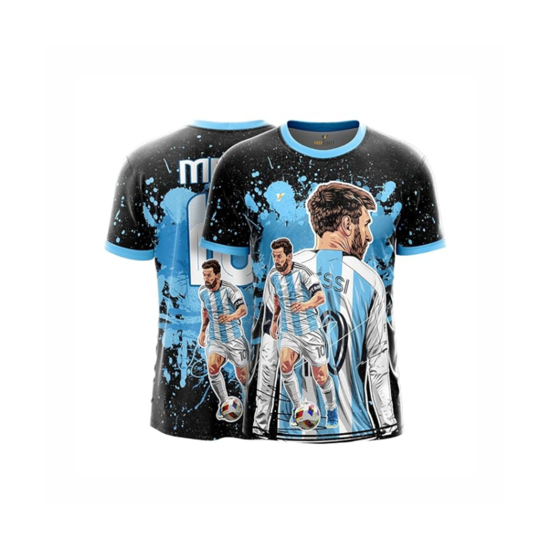 Next Print Messi 10 Jersey NP0000S412 (with Black Shorts)